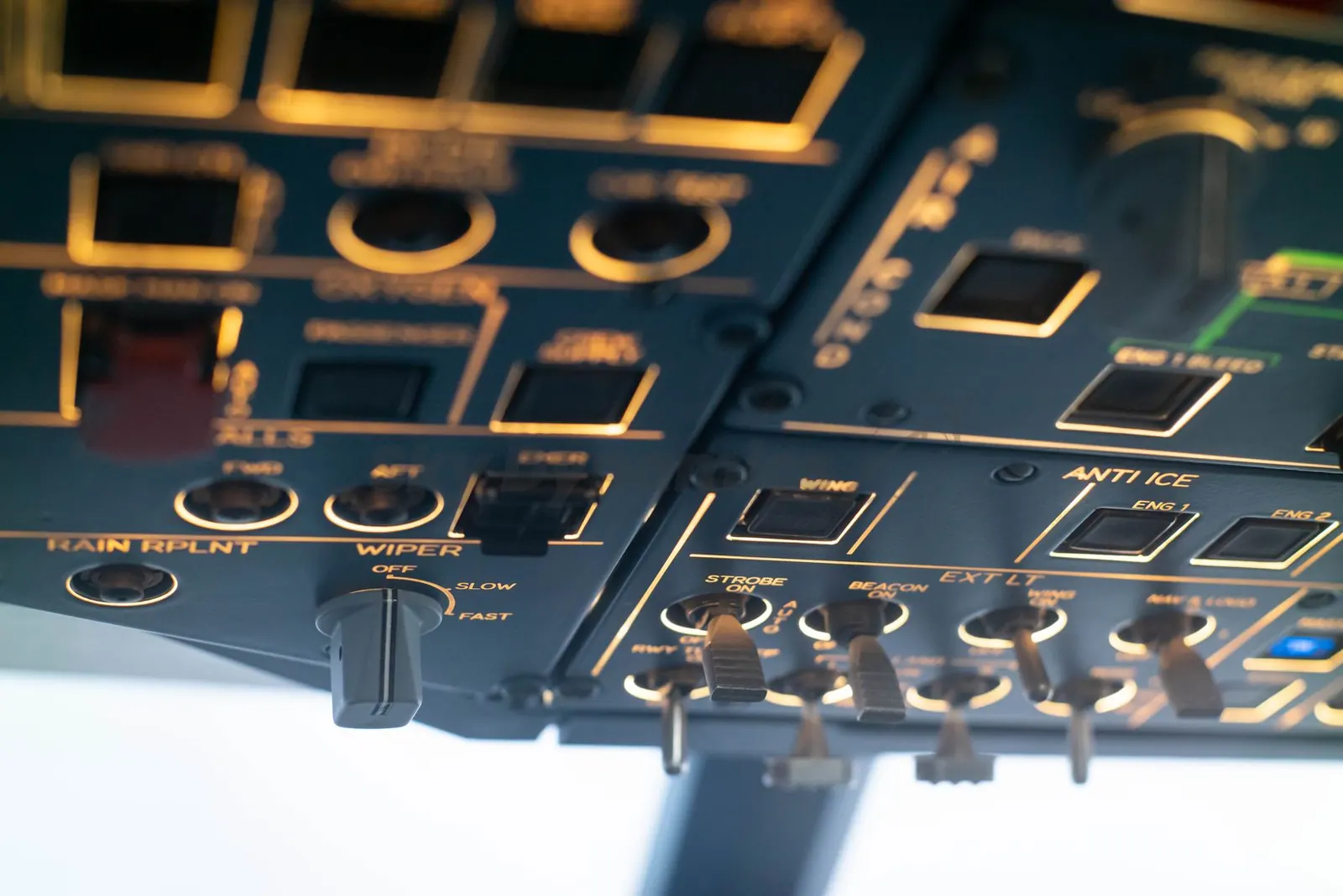 Airbus A320 FNPT II simulator: rudder pedals and floor